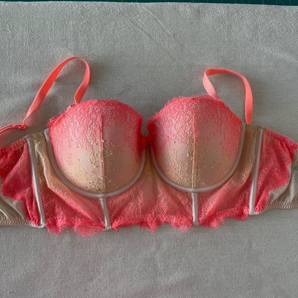 Victoria's Secret, Multi- Way Balconet Bra, Orange  Ombre,  32DD, USED - Picture 1 of 4